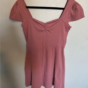 Wild Fable Pink Puff Sleeve Mini Dress